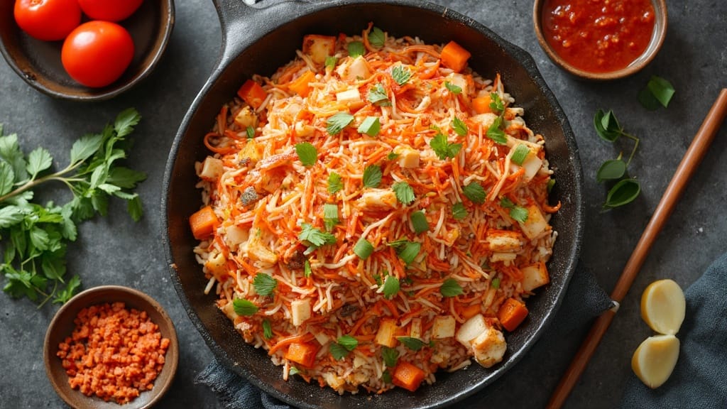 김치볶음밥의 기본 재료