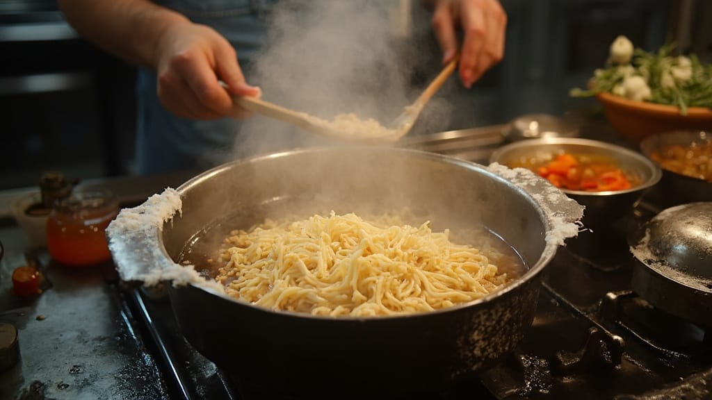 잔치국수 조리 과정