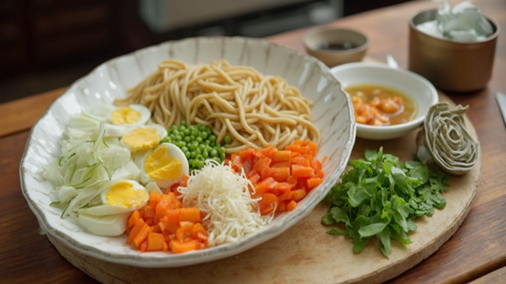 잔치국수 재료 준비