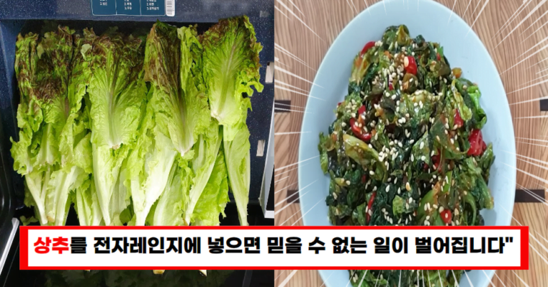 “상추가 보이면 무조건 전자레인지에 넣으세요” 놀라운 일이 2번 일어납니다!