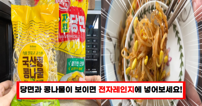 “콩나물과 당면만 있으면 엄청난 요리가 탄생합니다”
