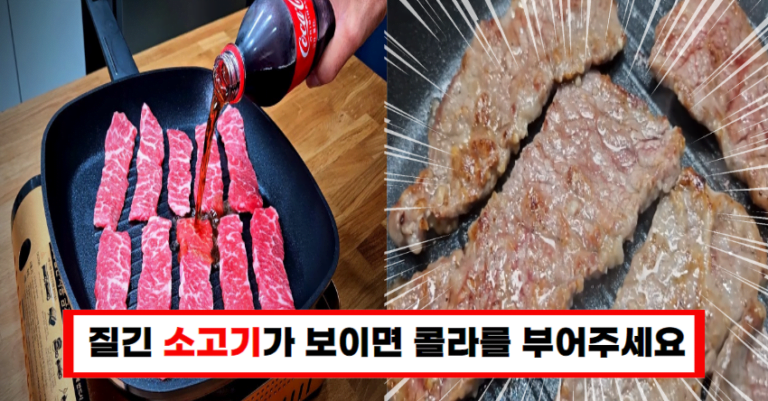 “질긴 소고기에 콜라를 부으면 세상에서 가장 부드러운 소고기로 변합니다”