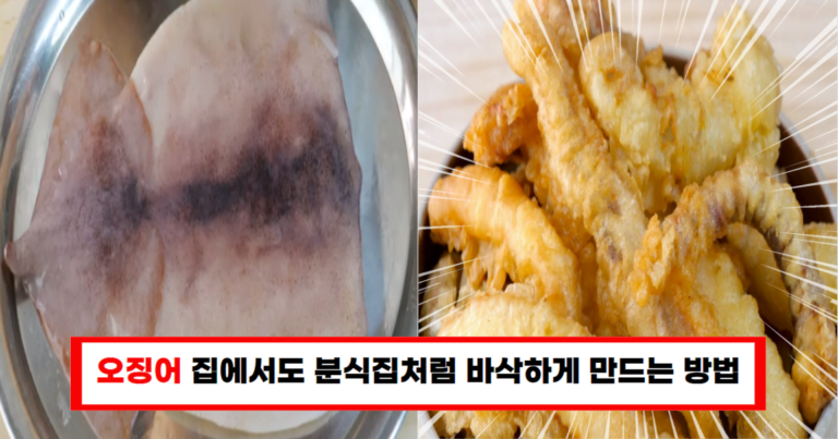 “한 입만 먹어도 충분하다! 분식집 오징어튀김의 매력에 푹 빠져보세요”