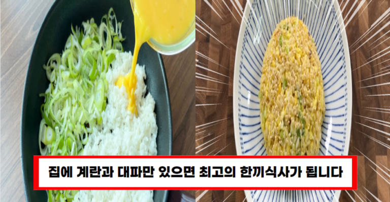 한 번 먹어본 사람이라면 잊을 수 없는 집에서 만드는 꼬소한 볶음밥!