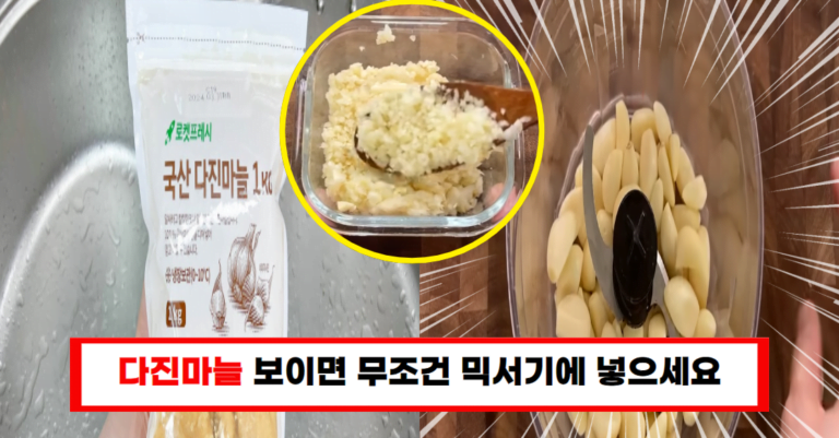 “다진 마늘 신선하게 오래 보관하는 비결 사장님이 알려주신 노하우”