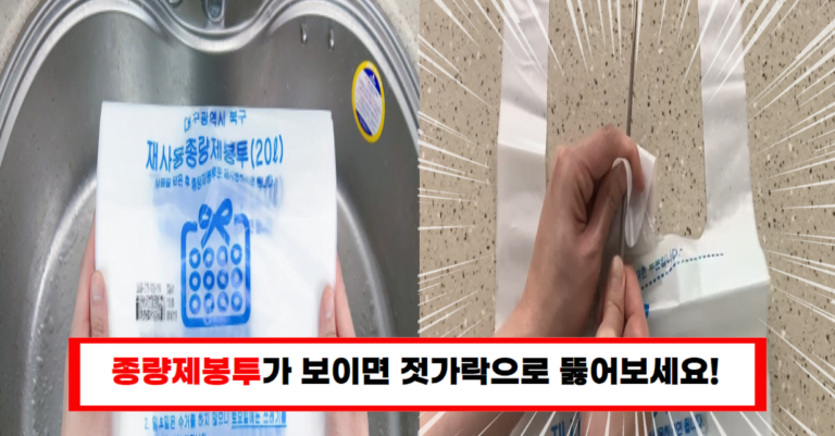 마트 사장님께 배운 종량제 봉투와 봉지 활용법! 이렇게 하니 너무 편해요!