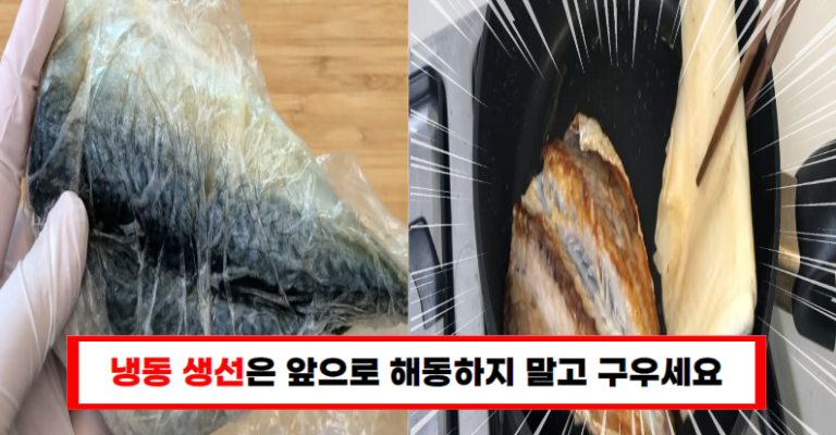 냉동 생선, 이제 기다림 없이 바로 굽자! 해동 없이 구워내는 특급 비법!