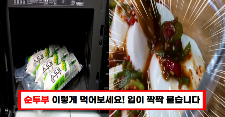 순두부의 새로운 변신 이 방법으로 드셔보세요, 맛에 반할 거예요!