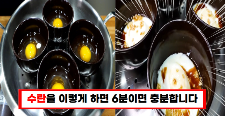 집에서 쉽게 만드는 수란 레시피! 6분이면 됩니다!