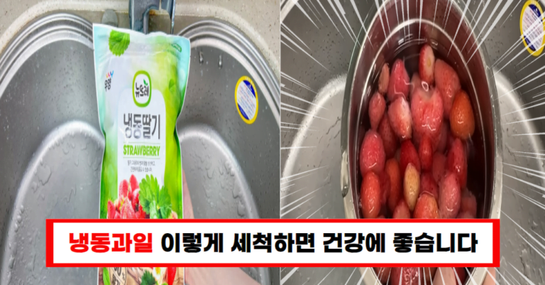 냉동 과일도 깨끗이! 사장님이 알려준 세척 방법으로 안전하게 즐기세요!