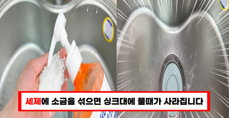 세제+소금의 놀라운 청소법 이렇게 하면 집안일이 쉬워집니다!