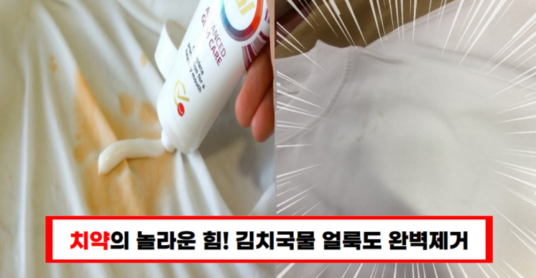 치약 있으세요? 그럼 옷에 발라 보세요! 모두가 깜짝 놀라게 됩니다