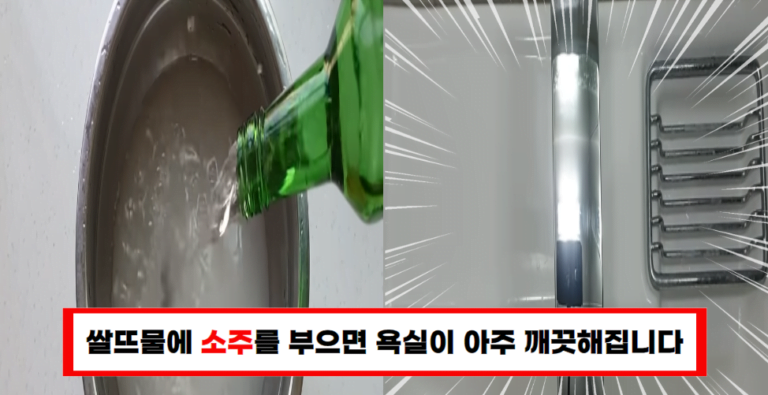 변기를 깨끗하게! 소주 한 병이면 충분하다는 사실, 직접 확인해보세요!