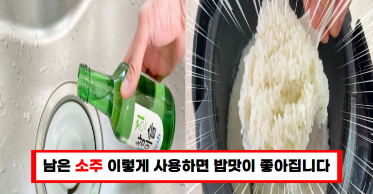 남은 소주로 밥맛을 업그레이드! 비결은 바로 이것!