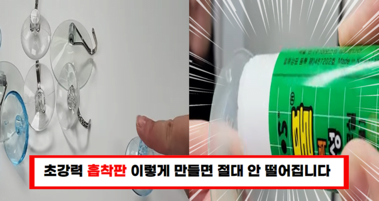 절대 떨어지지 않는 초강력 흡착판 만드는 법