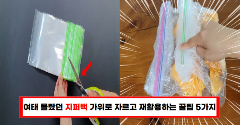 지퍼백과 과자 봉지 재활용 꿀팁 5가지