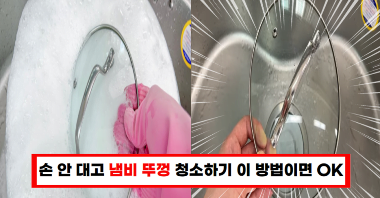 “세균 걱정 끝! 냄비 뚜껑 청소법 알려드려요”