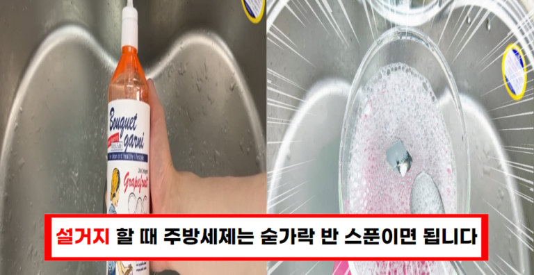 설거지할 때 주방세제 제대로 사용하는 법, 여기서 확인하세요!