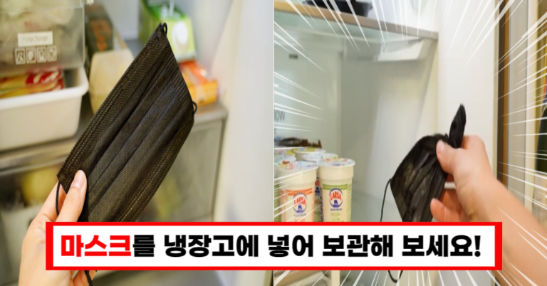 “냉장고 냄새, 마스크 하나로 해결하세요!”