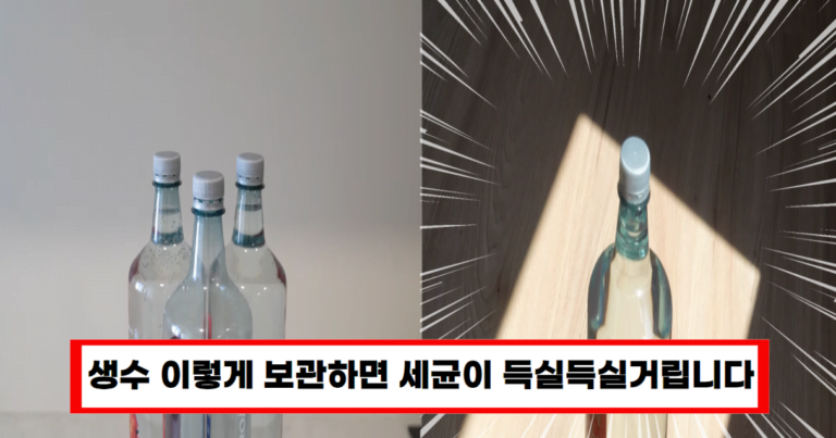 건강을 위협하는 잘못된 생수 보관법, 이렇게 보관하세요!