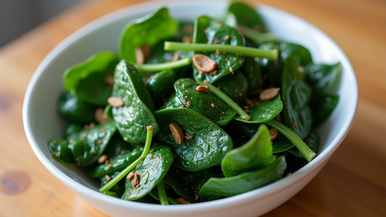 시금치무침 레시피로 건강하게 반찬 만들기