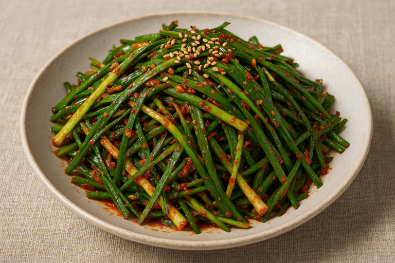 부추무침 레시피