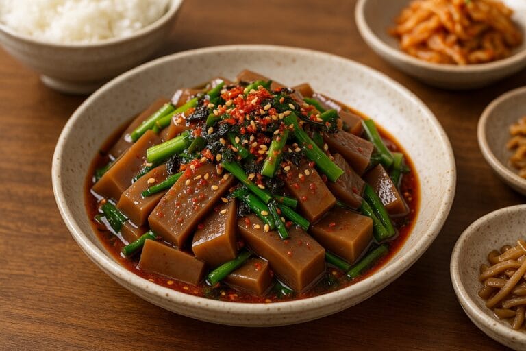 도토리묵 무침 레시피