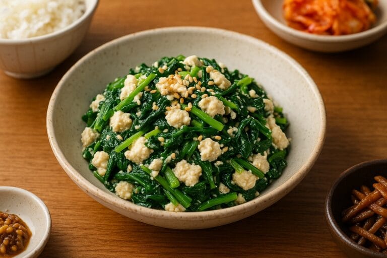 두부시금치무침